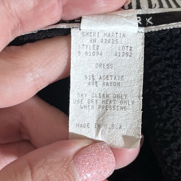 Vintage Sheri Martin Dress Womens Six Midi 90s Y2K Boho Quirky Phoebe Buffet USA - Picture 8 of 13